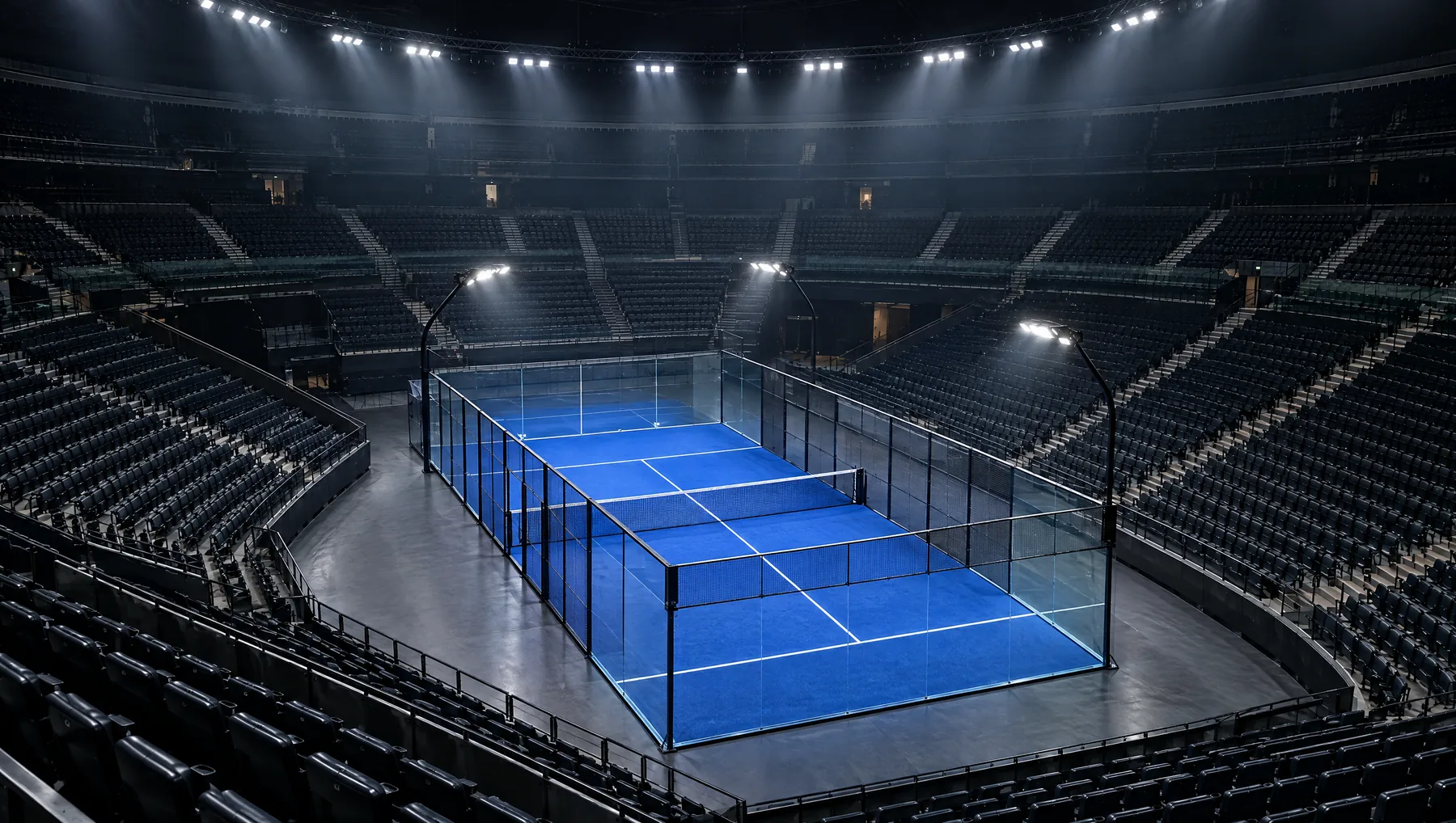 Padel court environment sheet with six views